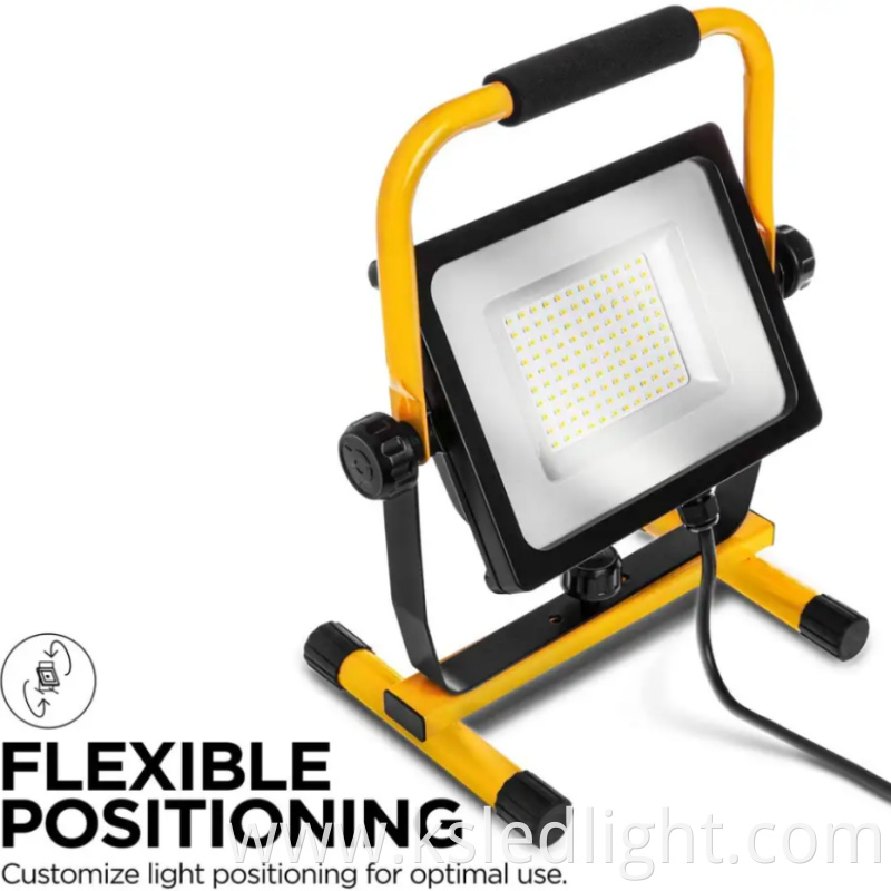 LED work light 30W IP65 waterproof Outdoor portable folding electrodeless dimming LED work light